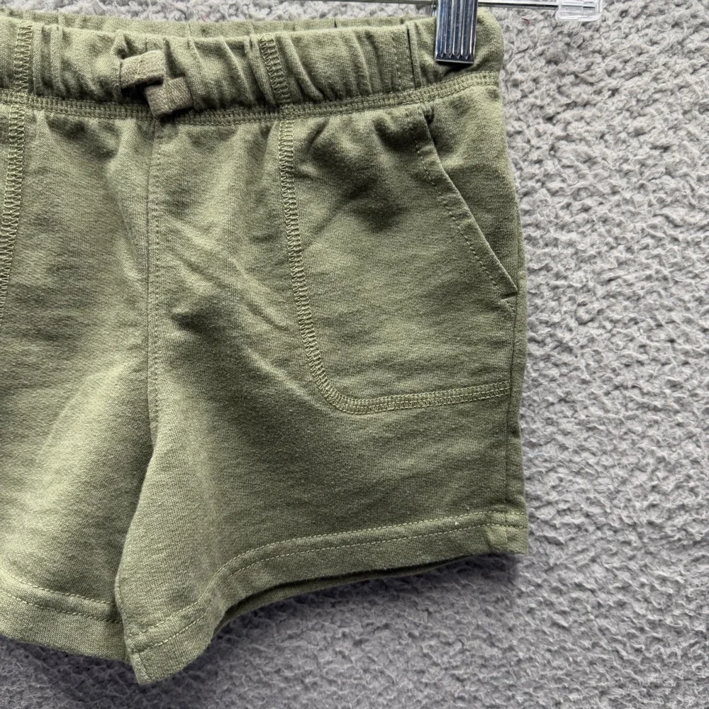 Carters Shorts Toddler Boys Size 4T Green Cotten Blend Shorts Size 4T